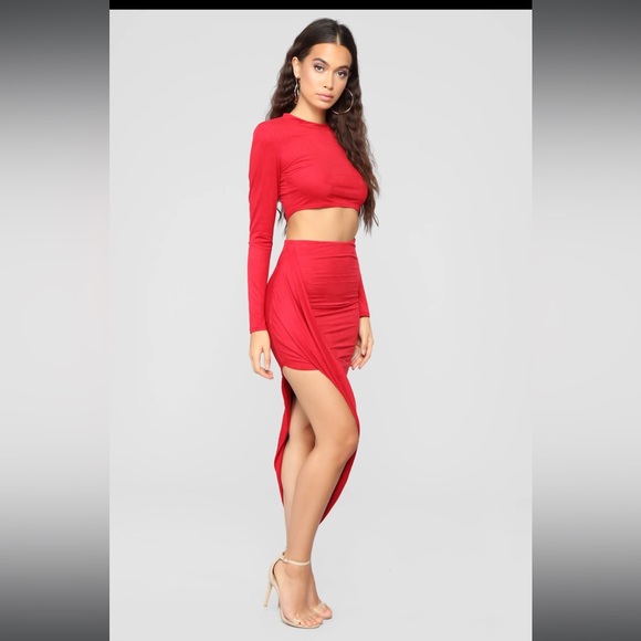Fashion Nova Don’t Suede It Skirt Set - Picture 3 of 12